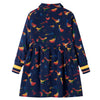 Abito per bambini Vidaxl con maniche lunghe 92 blu navy