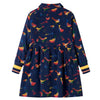 Vidaxl kinderjurk met lange mouwen 116 marineblauw