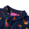Abito per bambini Vidaxl con maniche lunghe 116 blu navy