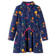 Vidaxl Dress per bambini maniche lunghe e blu navy coulbo