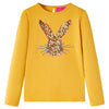 Camicia per bambini Vidaxl con maniche lunghe 128 ocra colori