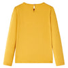 Camicia per bambini Vidaxl con maniche lunghe 128 ocra colori