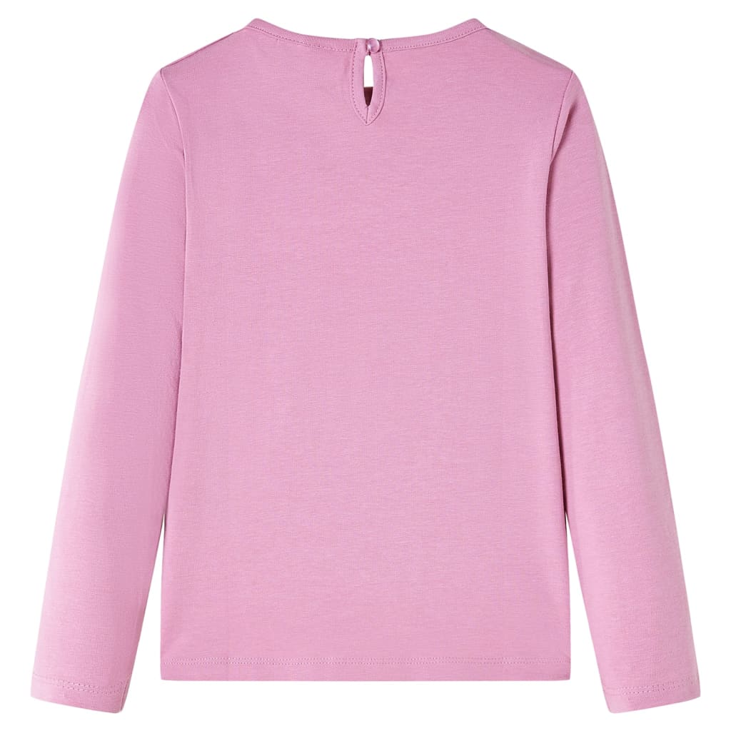 Camicia per bambini Vidaxl con maniche lunghe 92 rose marrone