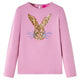 Camicia per bambini Vidaxl con maniche lunghe 104 rosa marrone