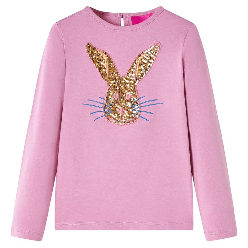 Camicia per bambini Vidaxl con maniche lunghe 116 rosa marrone