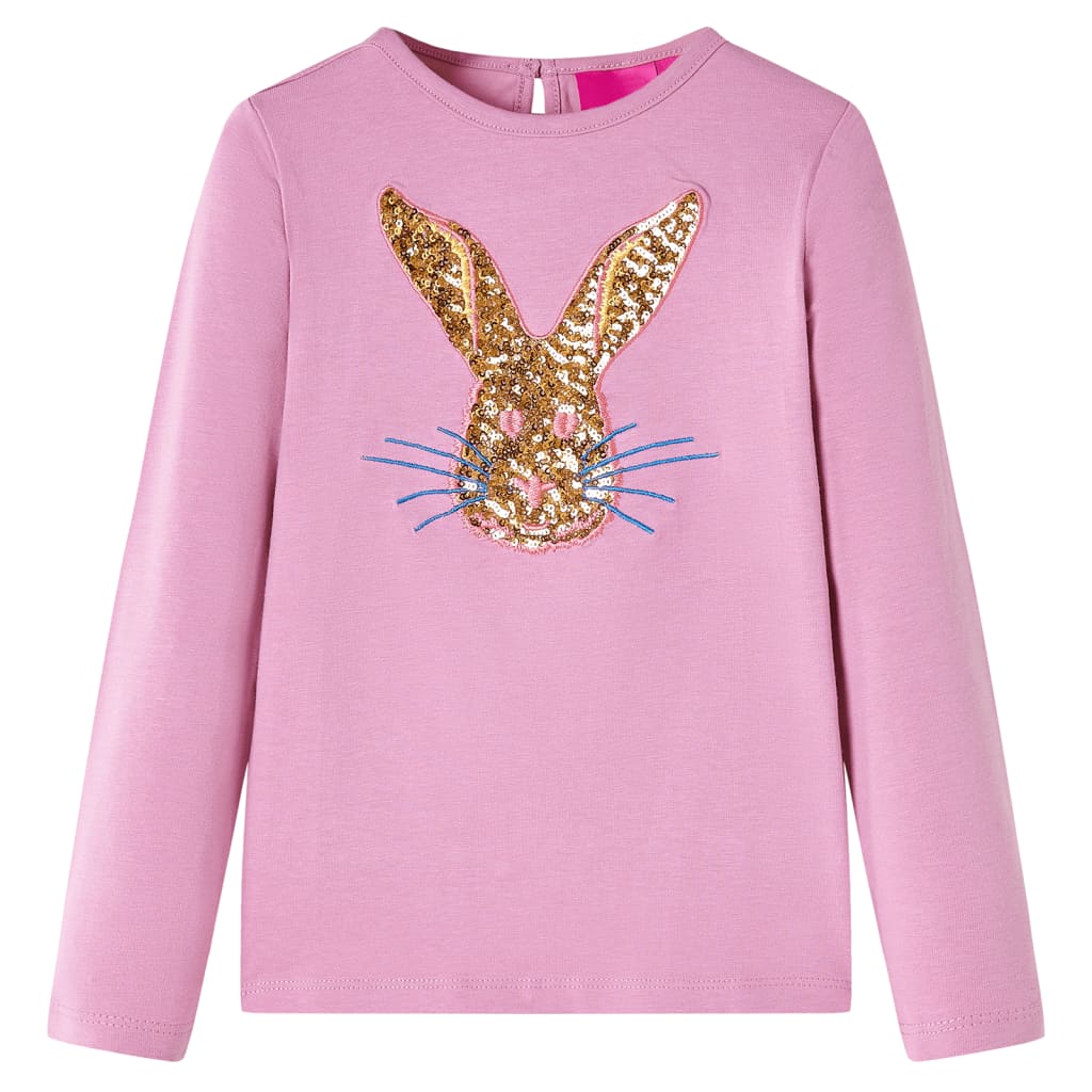 Camicia per bambini Vidaxl con maniche lunghe 116 rosa marrone