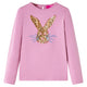 Camicia per bambini Vidaxl con maniche lunghe 116 rosa marrone