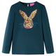 Camicia per bambini Vidaxl con maniche lunghe 104 Donkergroen