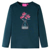 Camicia per bambini Vidaxl con maniche lunghe 104 Donkergroen