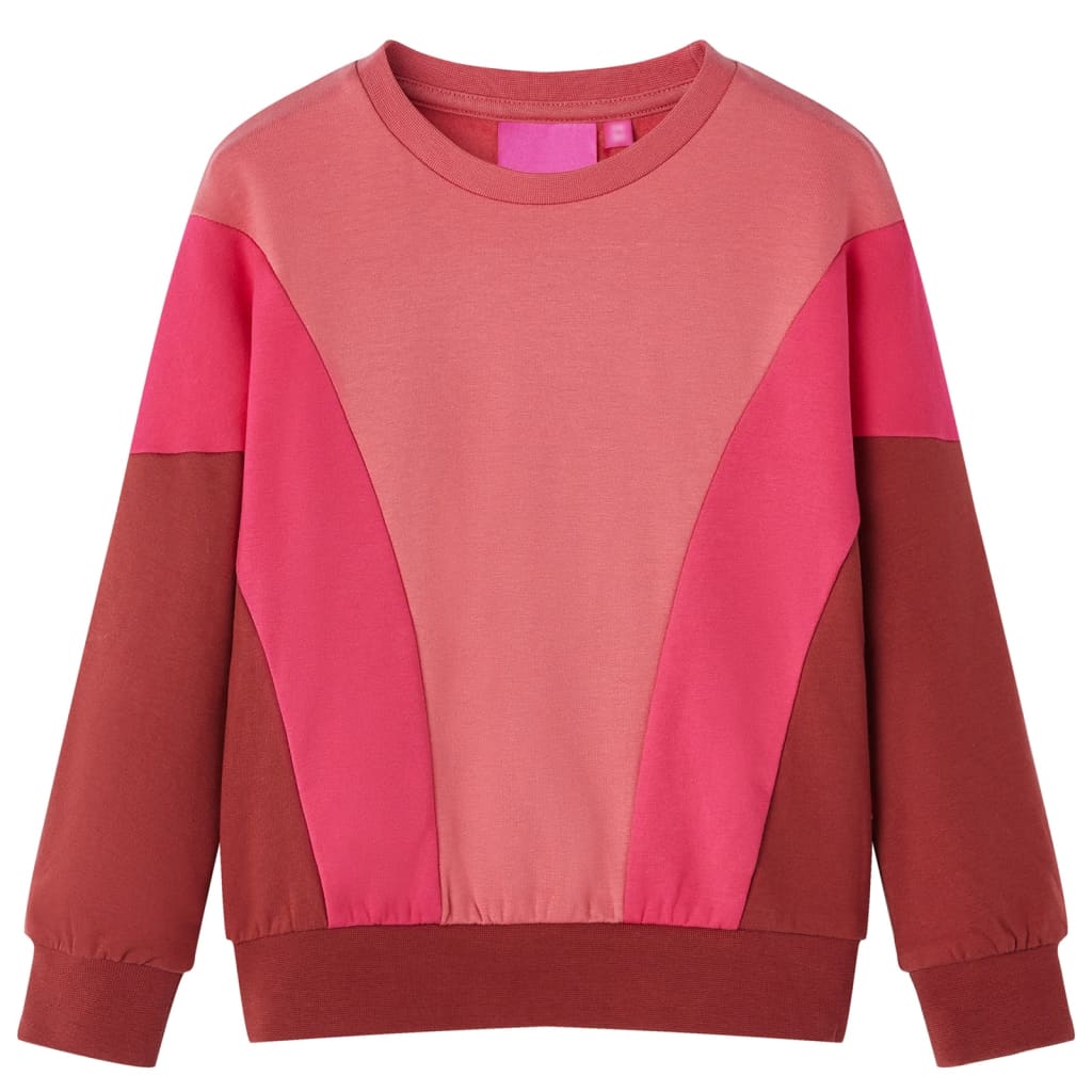 Vidaxl Children's Sweater Color Block 128 Rosa e Hennak Colored