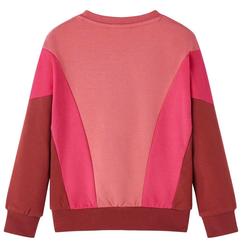 Vidaxl Children's Sweater Color Block 128 Rosa e Hennak Colored