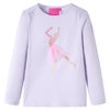 Camicia per bambini Vidaxl con maniche lunghe 92 lilla leggera