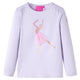 Camicia per bambini Vidaxl con maniche lunghe 92 lilla leggera