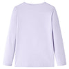 Camicia per bambini Vidaxl con maniche lunghe 92 lilla leggera