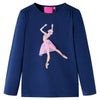 Camicia per bambini Vidaxl con maniche lunghe 92 blu navy