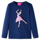 Camicia per bambini Vidaxl con maniche lunghe 92 blu navy