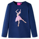 Camicia per bambini Vidaxl con maniche lunghe 104 blu navy