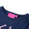 Camicia per bambini Vidaxl con maniche lunghe 128 blu navy