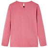 Camicia per bambini Vidaxl con maniche lunghe 128 vecchia rosa