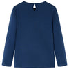 Vidaxl kindershirt met lange mouwen 92 marineblauw