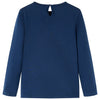 Vidaxl kindershirt met lange mouwen 104 marineblauw