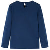 Vidaxl kindershirt met lange mouwen 116 marineblauw