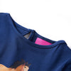 Camicia per bambini Vidaxl con maniche lunghe 116 blu navy