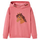 Vidaxl Children's sweater with hood 128 Old pink