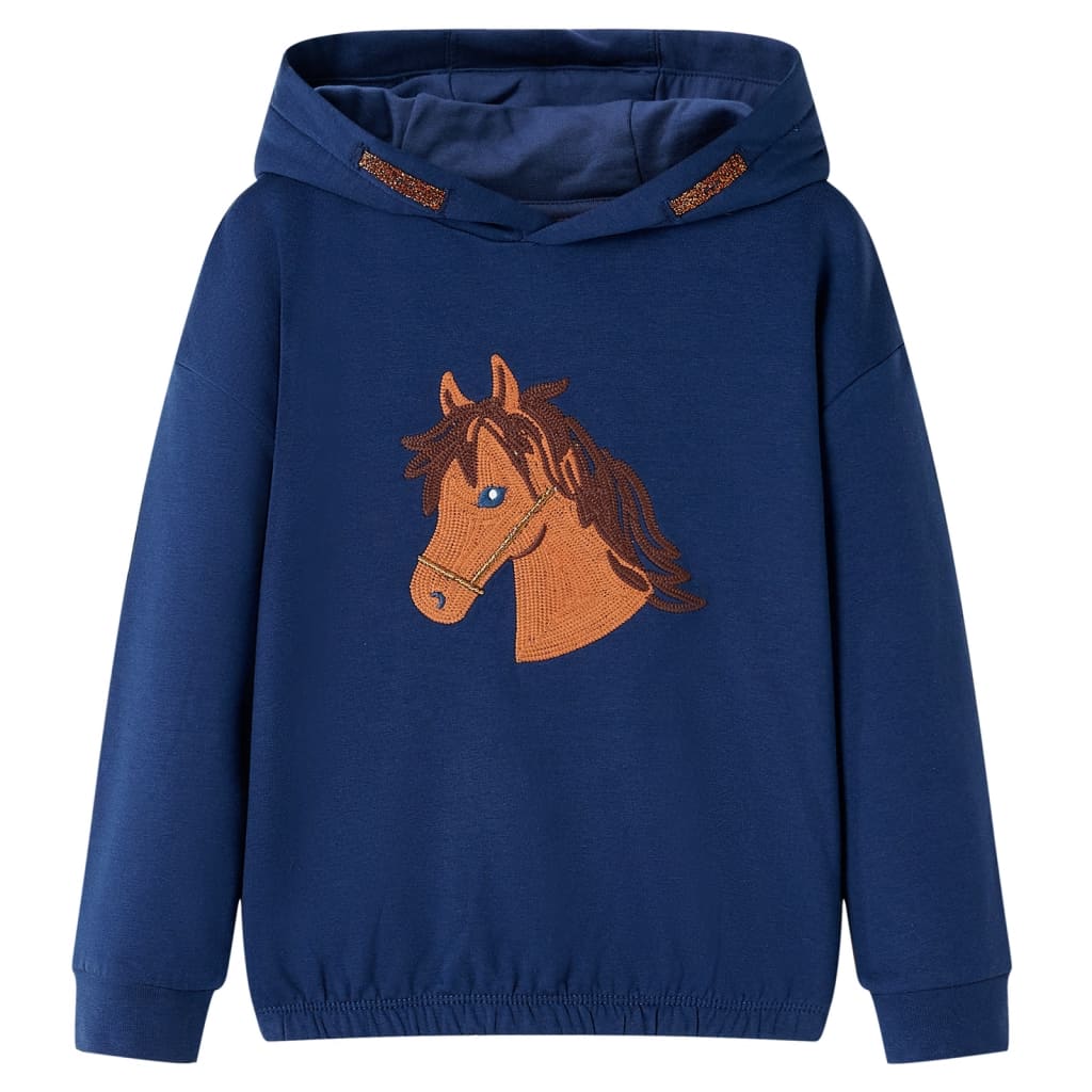 Vidaxl Siga per bambini con cappuccio 92 blu navy