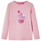 Vidaxl Children's shirt with long sleeves 128 light pink
