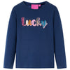 Vidaxl kindershirt met lange mouwen 104 marineblauw