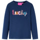 Camicia per bambini Vidaxl con maniche lunghe 116 blu navy