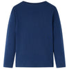 Camicia per bambini Vidaxl con maniche lunghe 116 blu navy