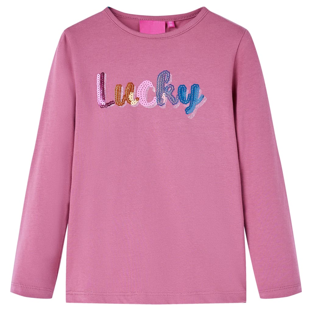 Camicia per bambini Vidaxl con maniche lunghe 92 Raspberry Color