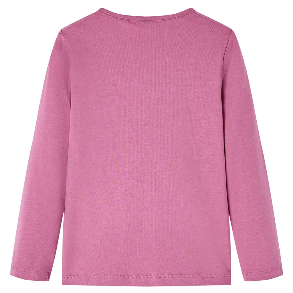 Camicia per bambini Vidaxl con maniche lunghe 92 Raspberry Color