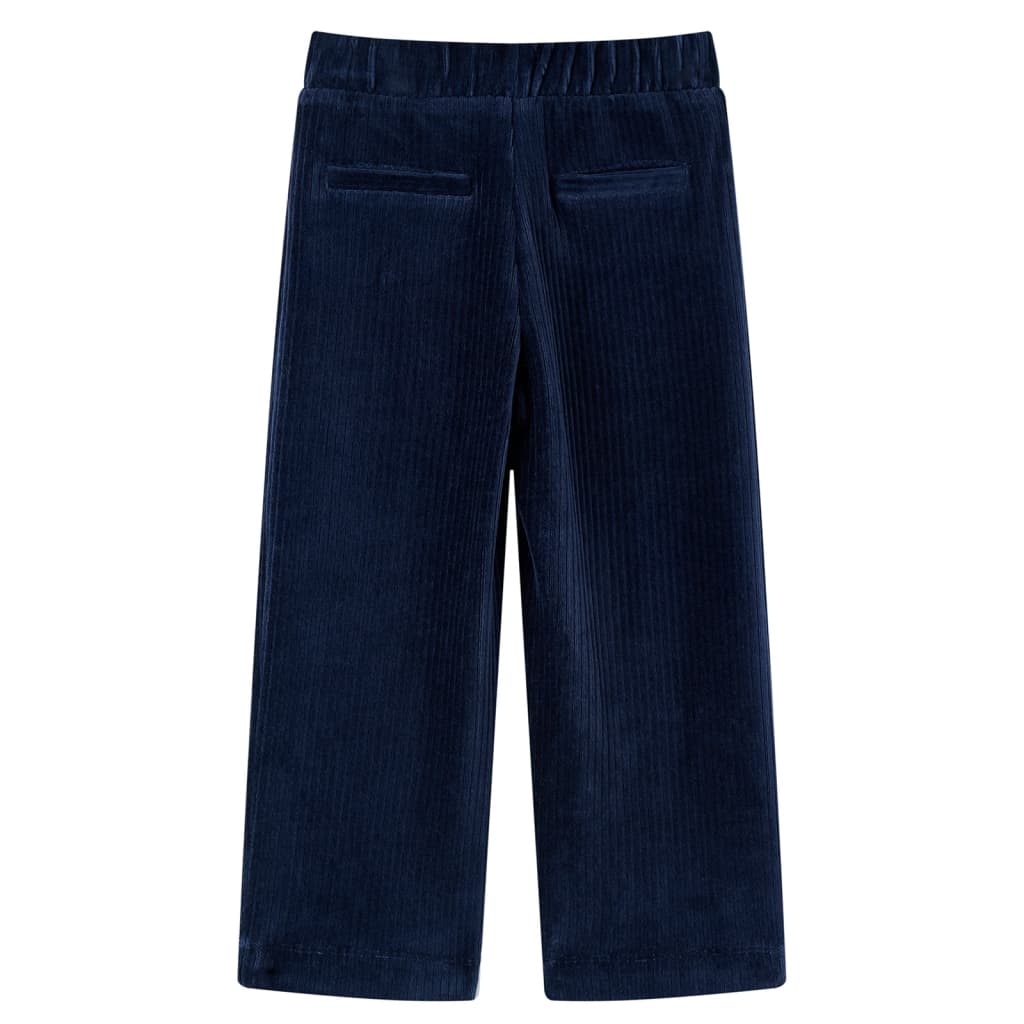 Vidaxl Kinderbroek 92 Cost Velvet Navy Blue