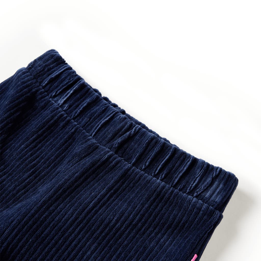 Vidaxl Kinderbroek 92 Cost Velvet Navy Blue