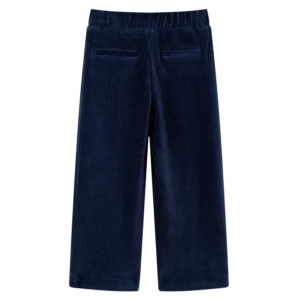 Vidaxl Kinderbroek 104 RIB VELVET NAVY BLU