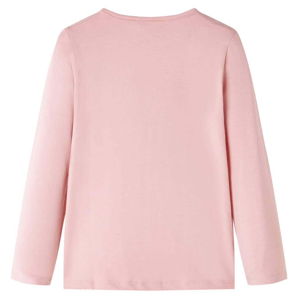 Camicia per bambini Vidaxl con maniche lunghe 104 rosa chiaro