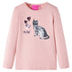Camicia per bambini Vidaxl con maniche lunghe 116 rosa chiaro