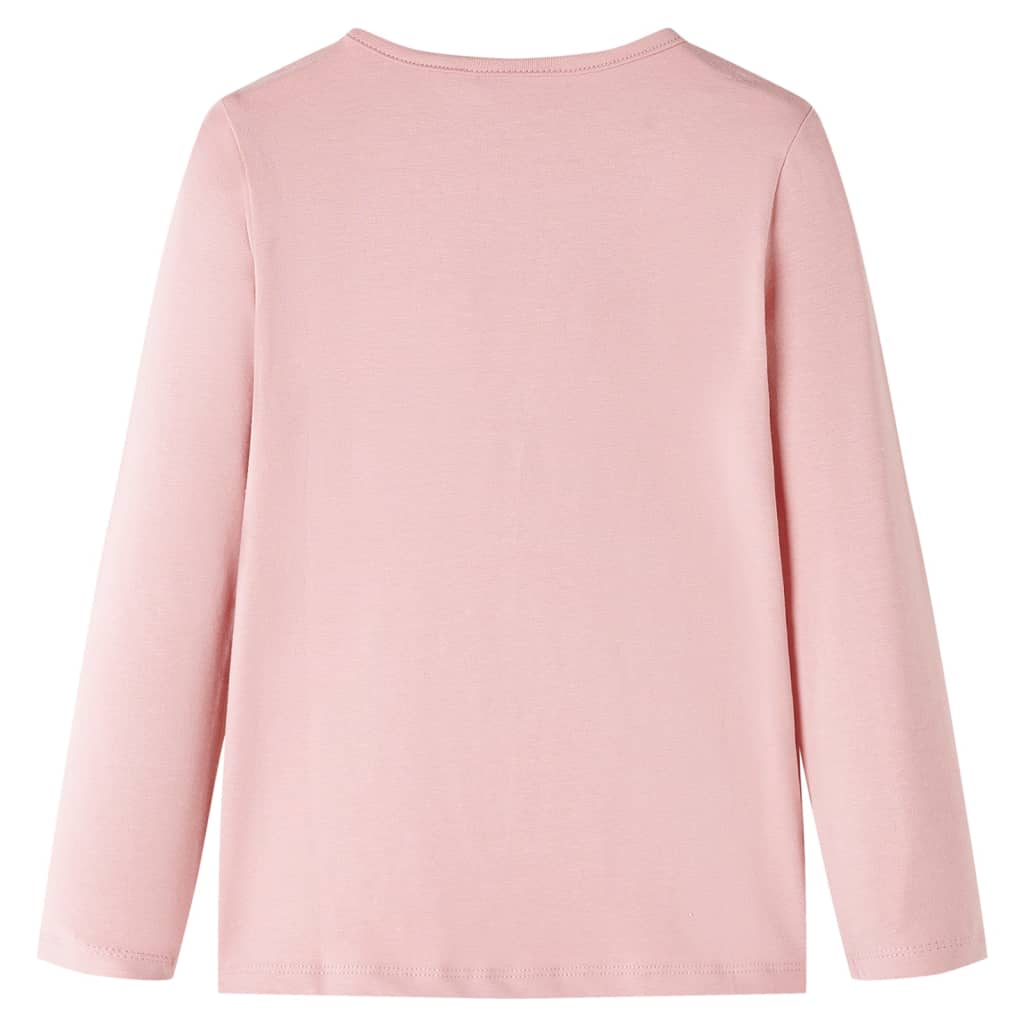 Camicia per bambini Vidaxl con maniche lunghe 116 rosa chiaro