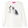 Camicia per bambini Vidaxl con maniche lunghe 104 ECRU