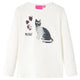 Camicia per bambini Vidaxl con maniche lunghe 104 ECRU