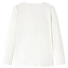 Camicia per bambini Vidaxl con maniche lunghe 104 ECRU