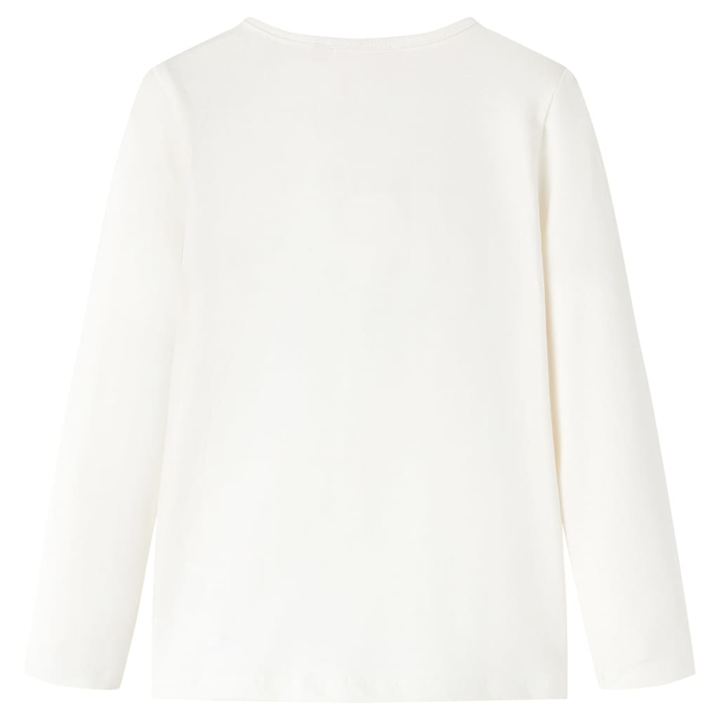 Camicia per bambini Vidaxl con maniche lunghe 104 ECRU