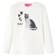Camicia per bambini Vidaxl con maniche lunghe 128 ECRU