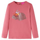 Camicia per bambini Vidaxl con maniche lunghe 140 Old Pink