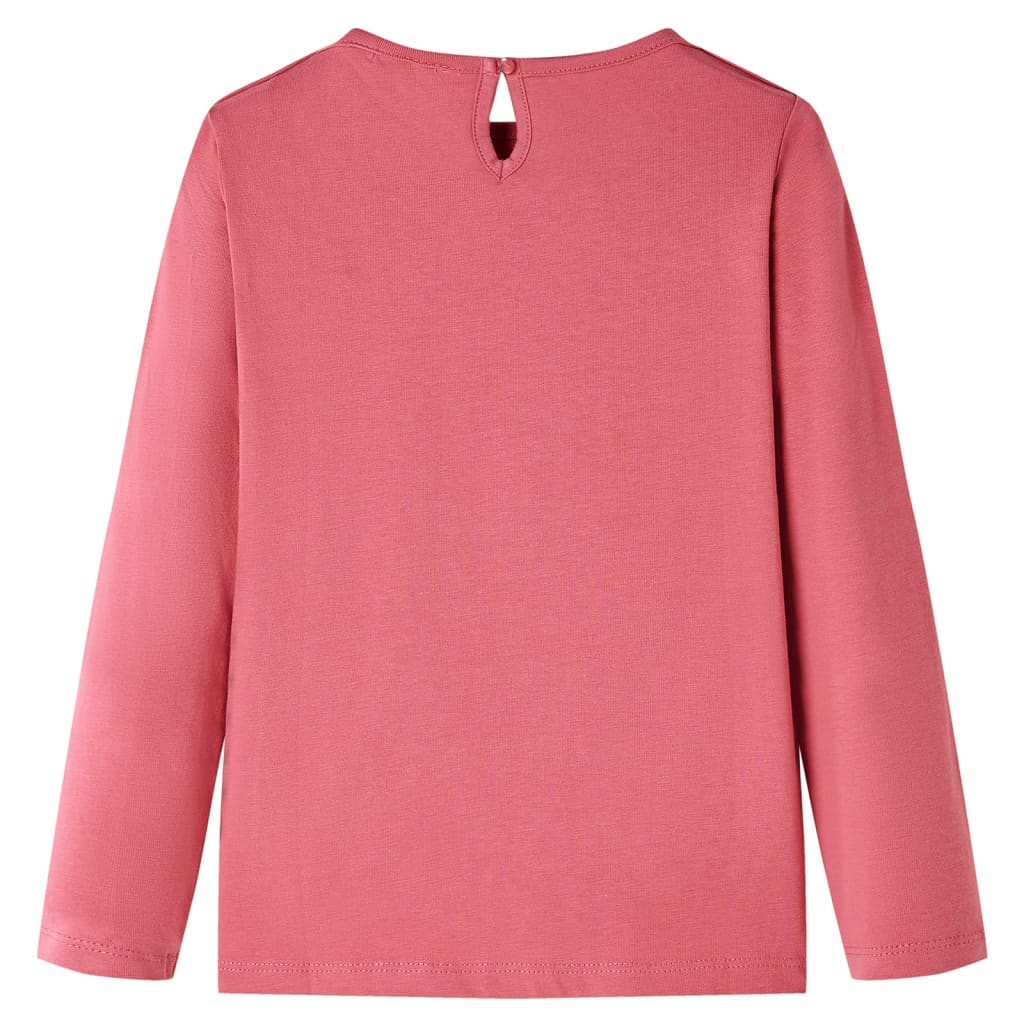 Camicia per bambini Vidaxl con maniche lunghe 140 Old Pink