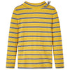 Camisa para niños de Vidaxl con mangas largas 140 ocre -color