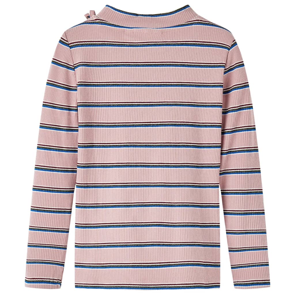 Camisa infantil de Vidaxl con mangas largas 92 rosa claro